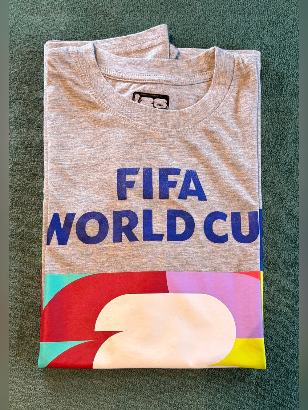 FIFA 2026 World Cup Grey Men’s Graphic Tee, Size; L (6582)